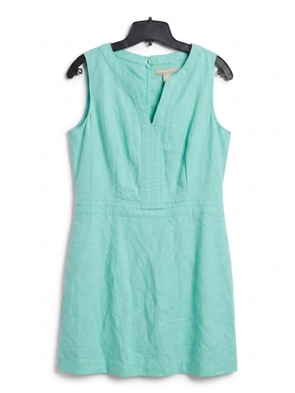 Banana Republic Womans Linen mix DRESS sheath pockets sleeveless shabby 12